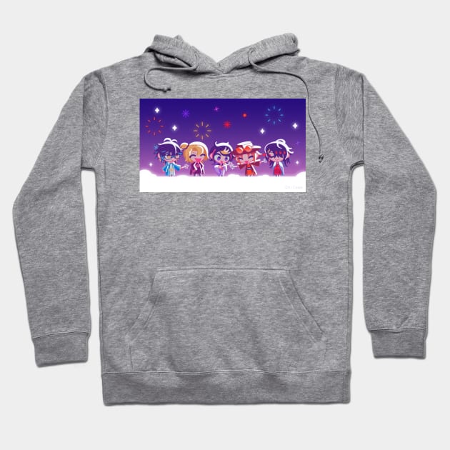 Luxiem & fireworks Hoodie by OkiComa